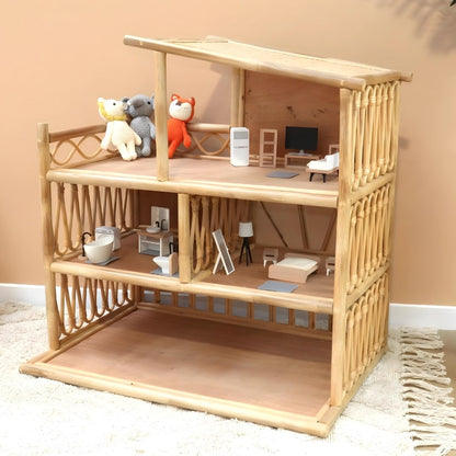 Bora Rattan Doll House - Against The Grain Childrens Furniture & Essentials