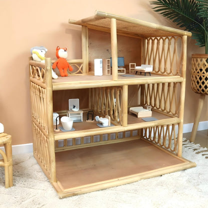 Bora Rattan Doll House - Against The Grain Childrens Furniture & Essentials