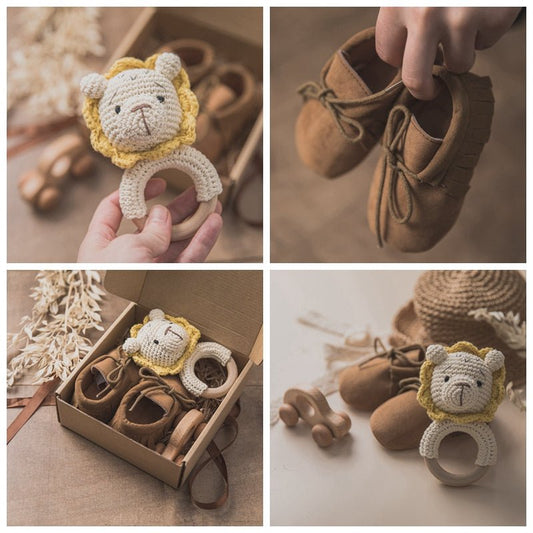 Crochet Lion Gift Box - Against The Grain Childrens Furniture & Essentials