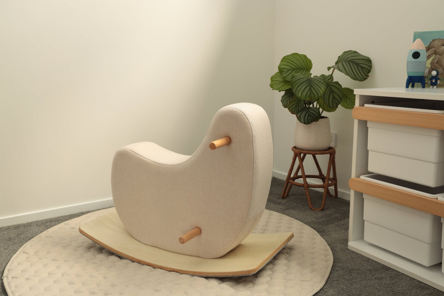 Cushioned Rocking Horse - Against The Grain Childrens Furniture & Essentials