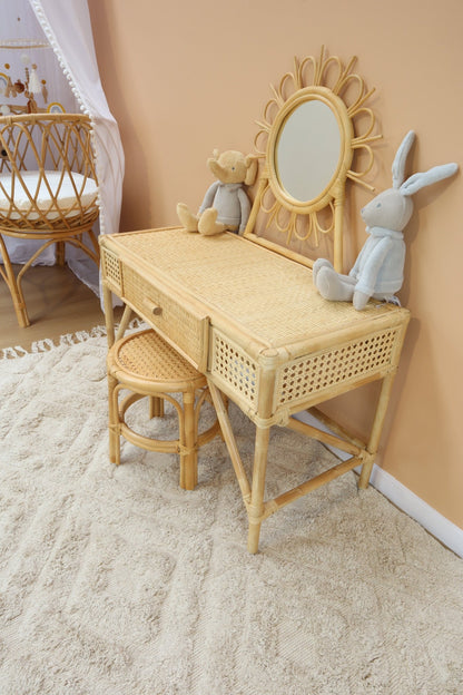 Daisy Rattan Dresser with Stool - Against The Grain Childrens Furniture & Essentials