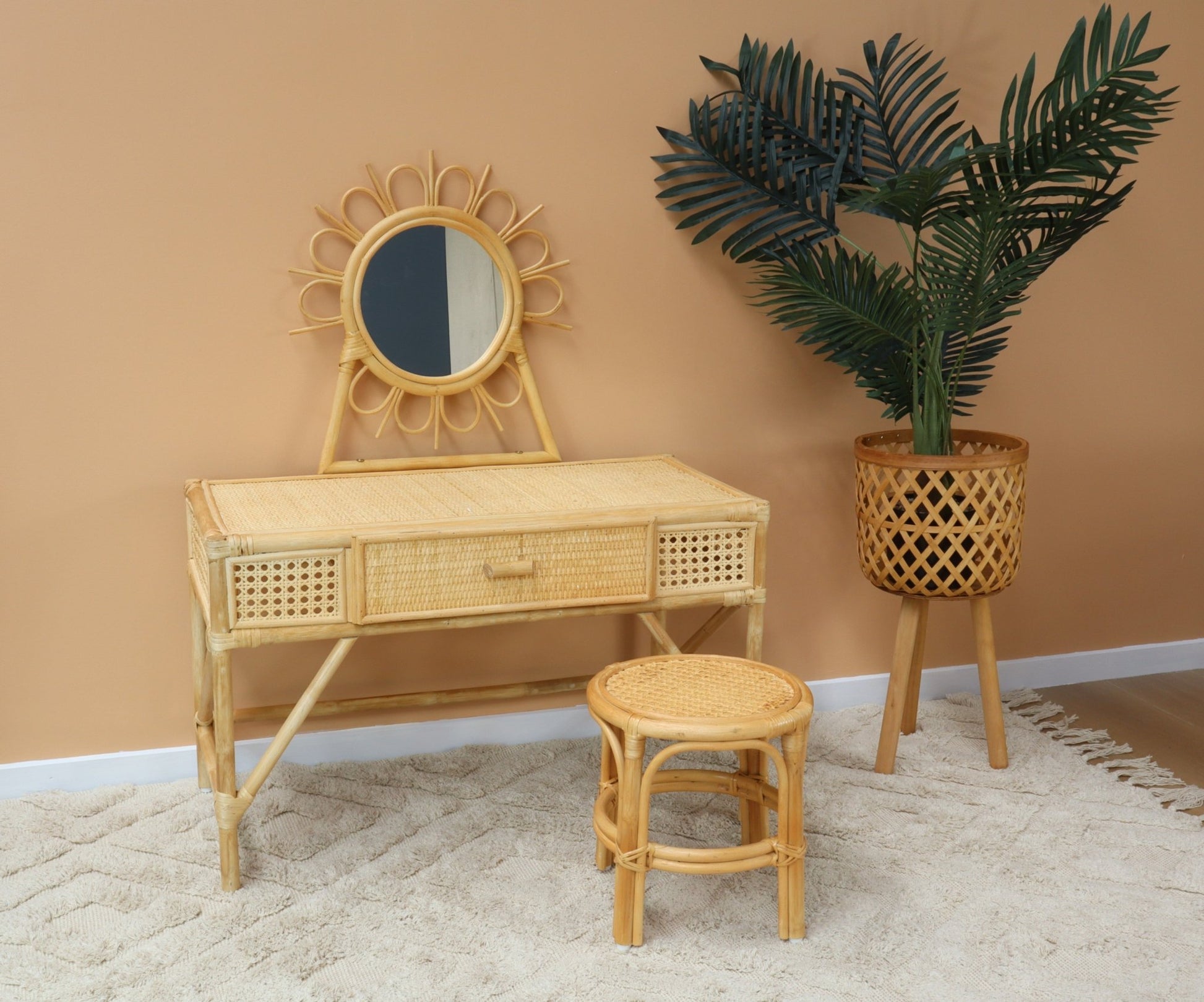 Daisy Rattan Dresser with Stool - Against The Grain Childrens Furniture & Essentials