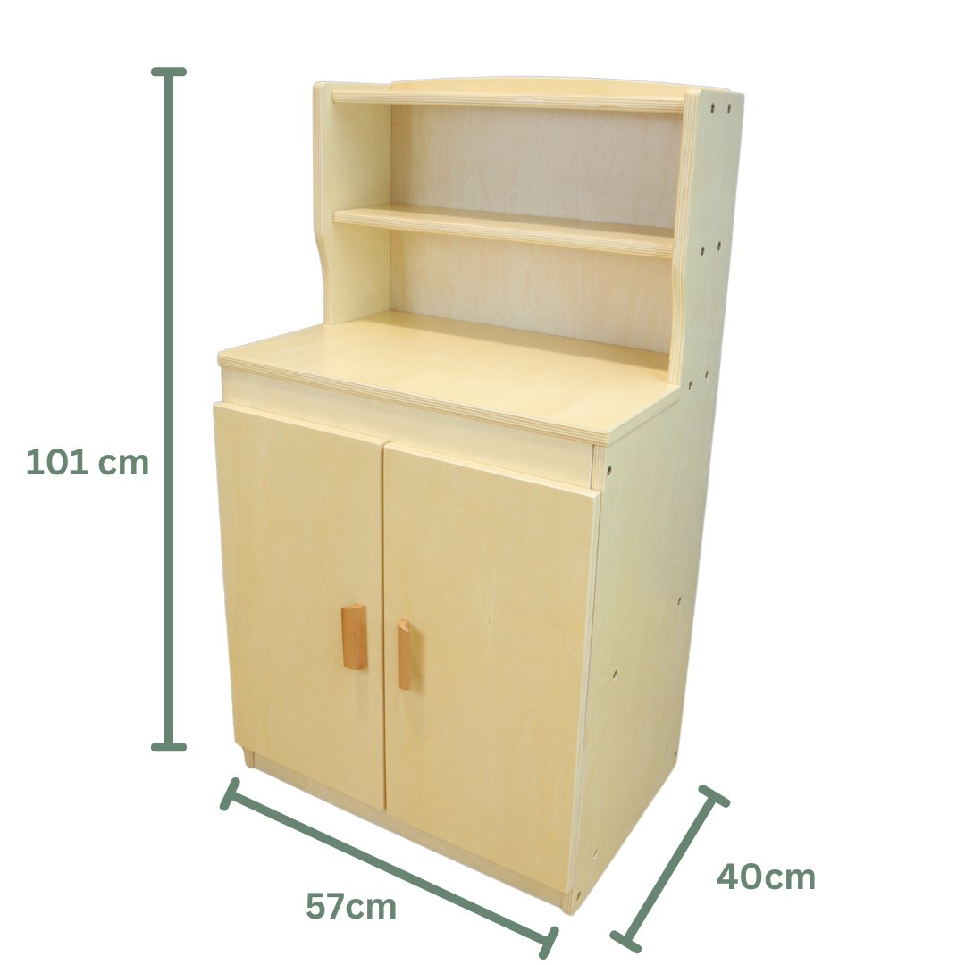 Large Natural Wood Pretend Kitchen - Against The Grain Childrens Furniture & Essentials