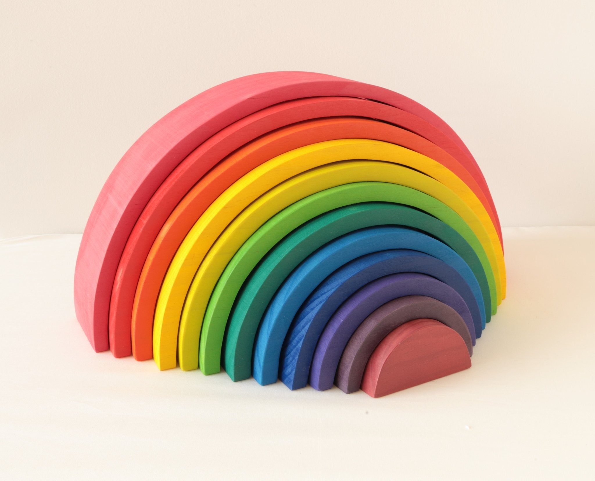 Large Wooden Rainbow Stackers - Against The Grain Childrens Furniture & Essentials