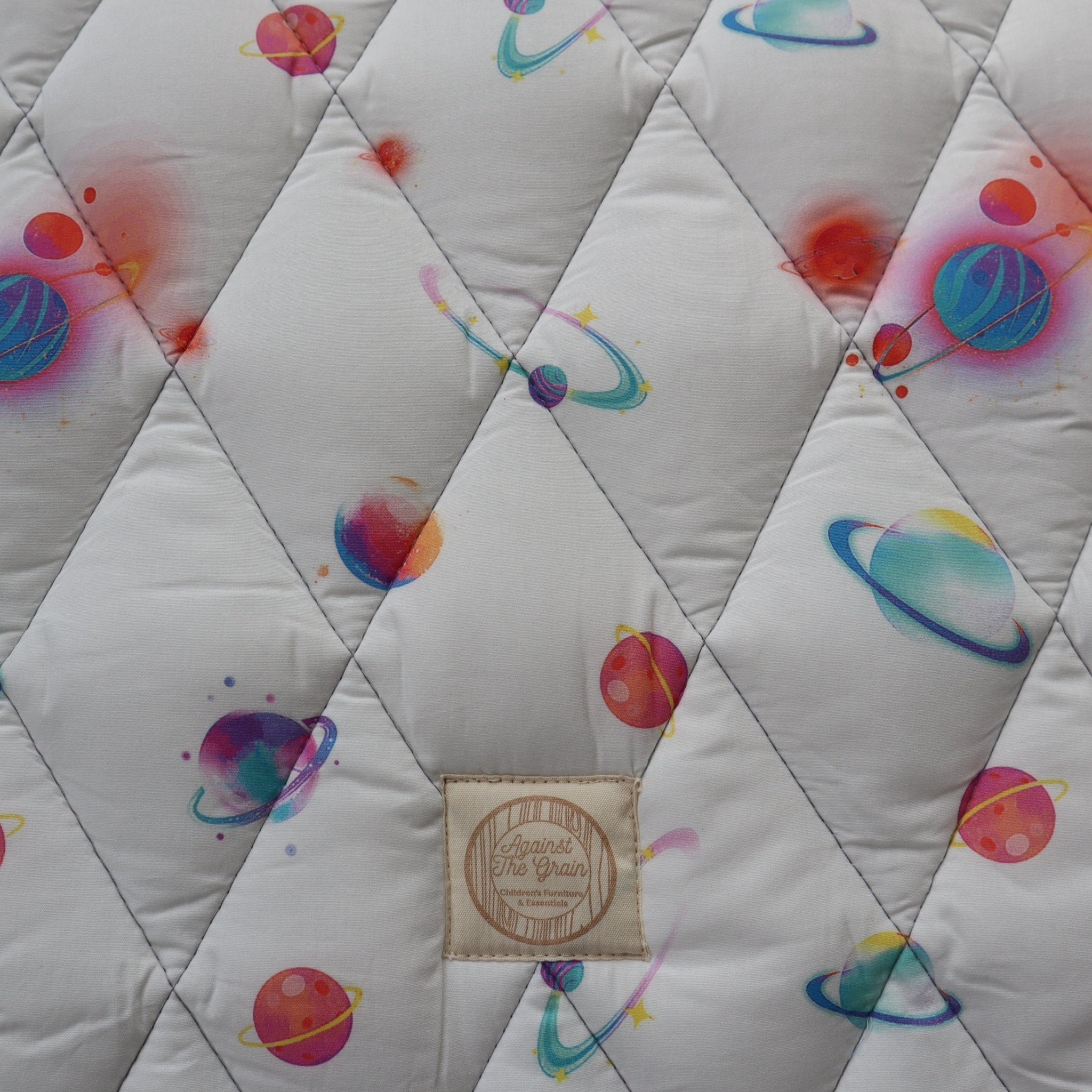 Premium Organic Cotton/Waterproof Playmat - Galaxy - Against The Grain Childrens Furniture & Essentials