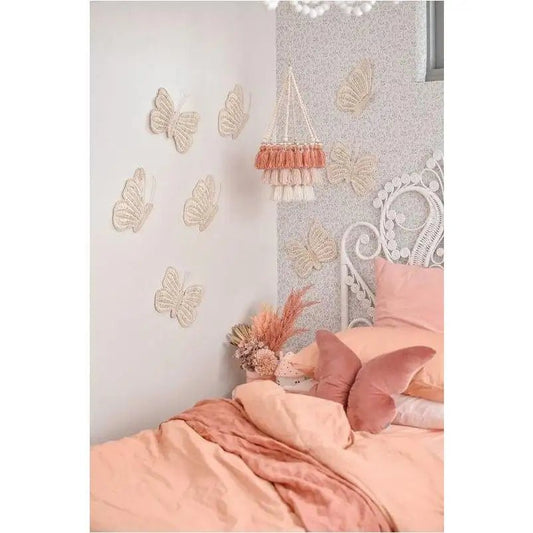 Rattan Butterfly Wall Art (Each) - Against The Grain Childrens Furniture & Essentials