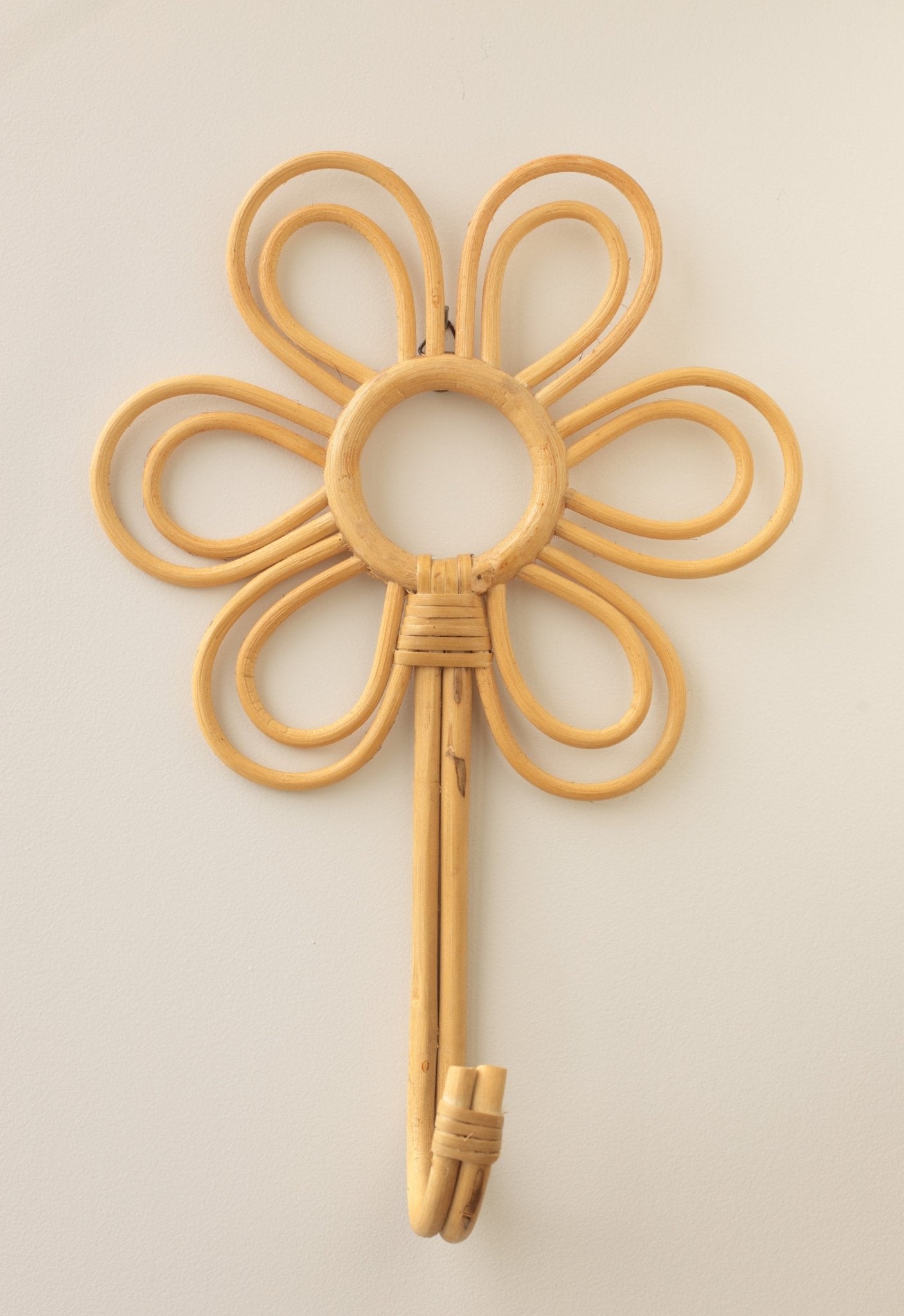 Rattan Daisy Wall Hook - Against The Grain Childrens Furniture & Essentials