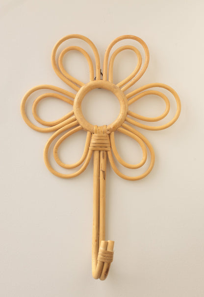 Rattan Daisy Wall Hook - Against The Grain Childrens Furniture & Essentials