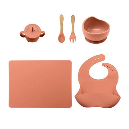 Silicone Feeding Set - Against The Grain Childrens Furniture & Essentials