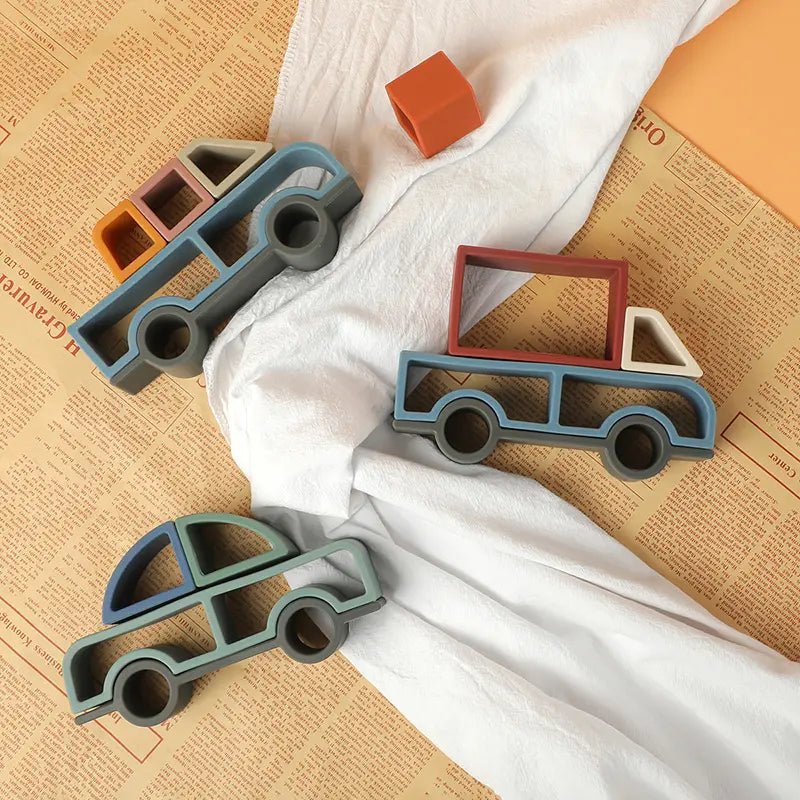 Silicone Truck Stacking Set - Against The Grain Childrens Furniture & Essentials