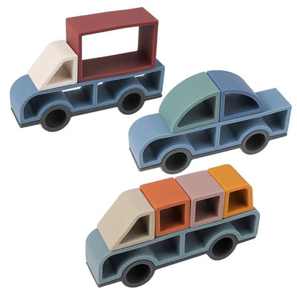 Silicone Truck Stacking Set - Against The Grain Childrens Furniture & Essentials