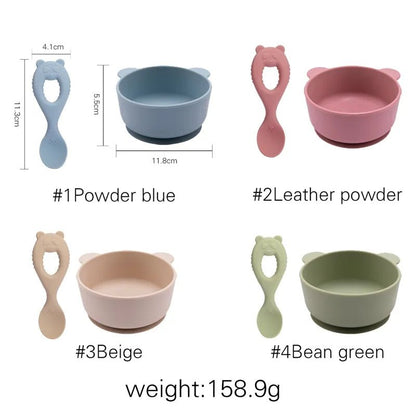 Suction Bowl & Spoon - Against The Grain Childrens Furniture & Essentials